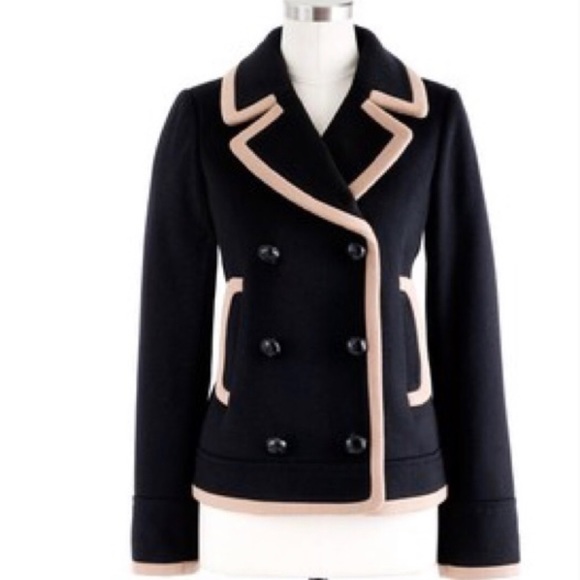 🌟HP🌟J. CREW NELLO GORI TIPPED PEACOAT Size T2